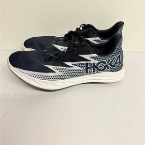 Hoka Crescendo MD Track Shoes, Black and White